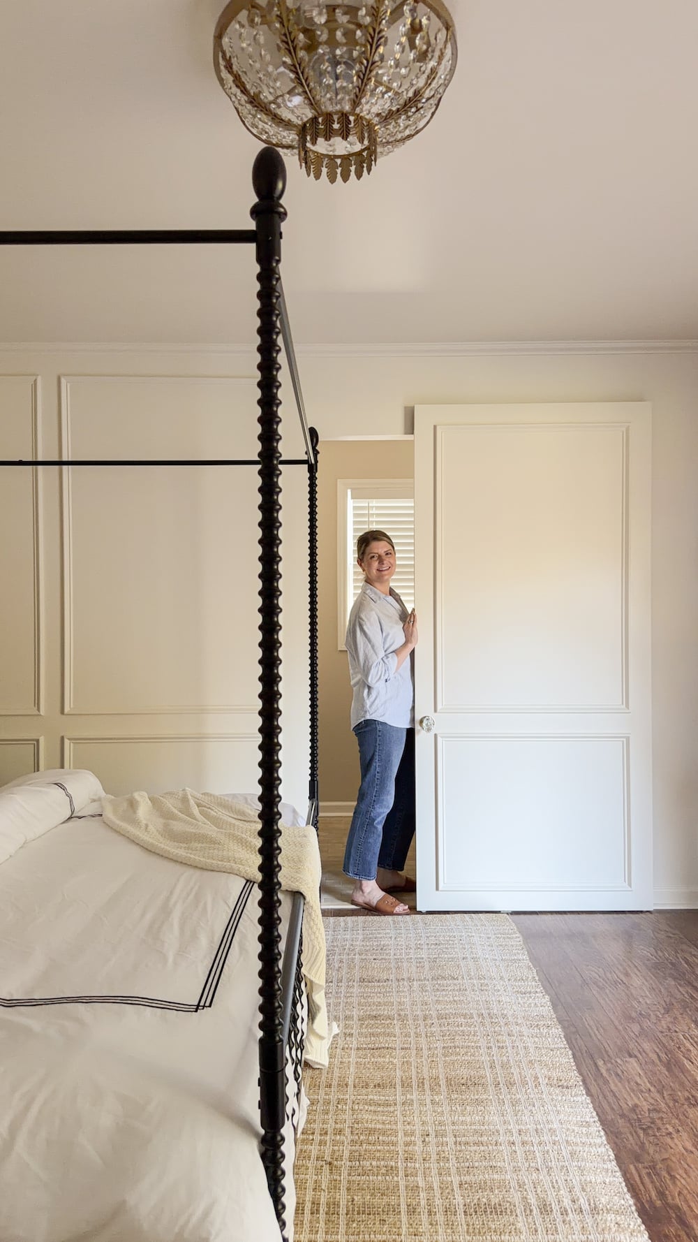 modern traditional barn door alternative